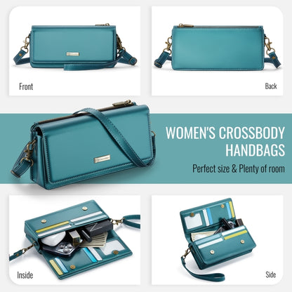 CaseMe ME30 Max Multifunctional Large-Capacity Shoulder Crossbody Phone Bag(Blue Green) -  by CaseMe | Online Shopping South Africa | PMC Jewellery | Buy Now Pay Later Mobicred