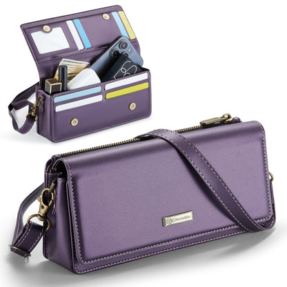 CaseMe ME30 Max Multifunctional Large-Capacity Shoulder Crossbody Phone Bag(Purple) -  by CaseMe | Online Shopping South Africa | PMC Jewellery | Buy Now Pay Later Mobicred