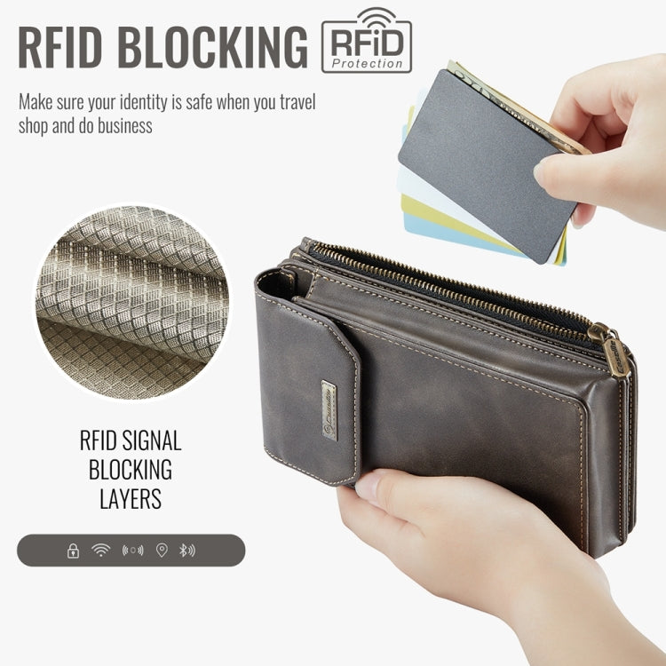 CaseMe Me40 Vertical Multifunctional Shoulder Crossbody Phone Bag(Coffee) - free shipping - PMC Jewellery - Order now!
