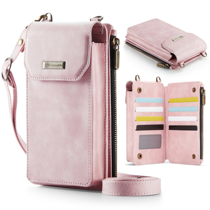 CaseMe Me40 Vertical Multifunctional Shoulder Crossbody Phone Bag(Pink) -  by CaseMe | Online Shopping South Africa | PMC Jewellery | Buy Now Pay Later Mobicred