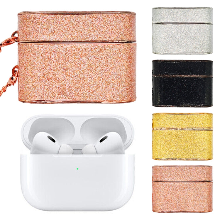 For AirPods Pro 2 Cylindrical Glitter Leather Texture Bluetooth Earphone Protective Case(Silver) - For AirPods Pro 2 by PMC Jewellery | Online Shopping South Africa | PMC Jewellery | Buy Now Pay Later Mobicred