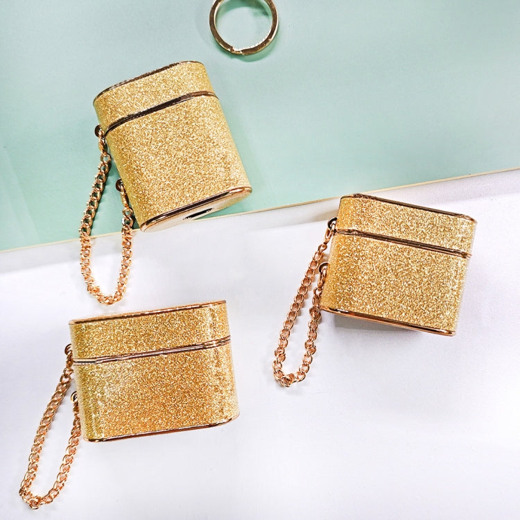 For AirPods Pro 2 Cylindrical Glitter Leather Texture Bluetooth Earphone Protective Case(Rose Gold) - For AirPods Pro 2 by PMC Jewellery | Online Shopping South Africa | PMC Jewellery | Buy Now Pay Later Mobicred