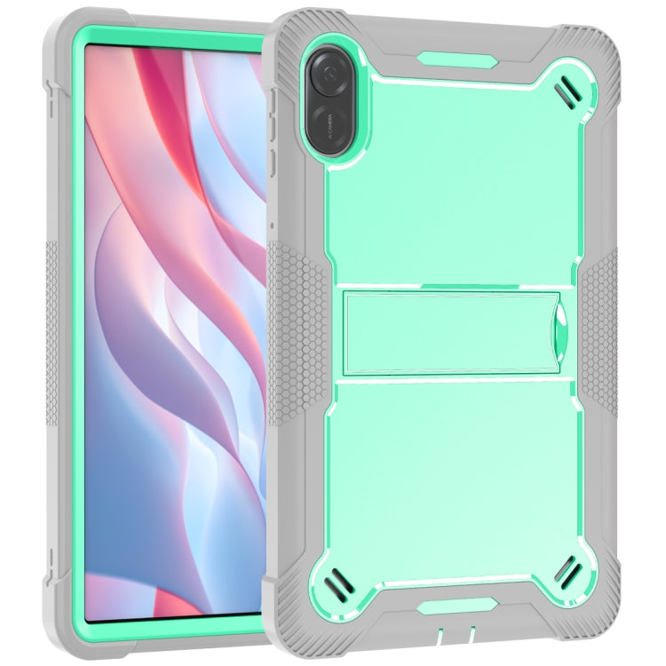 For Honor Pad X9 Shockproof Silicone Hybrid PC Tablet Case with Holder(Mint Green + Grey) - Honor by PMC TechLife | Online Shopping South Africa | PMC TechLife | Buy Now Pay Later Mobicred