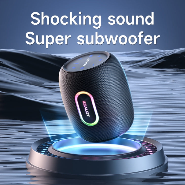 Zealot S64 Shocking Sound Super Subwoofer Bluetooth Speaker with RGB Light(Black) - Desktop Speaker by ZEALOT | Online Shopping South Africa | PMC Jewellery | Buy Now Pay Later Mobicred