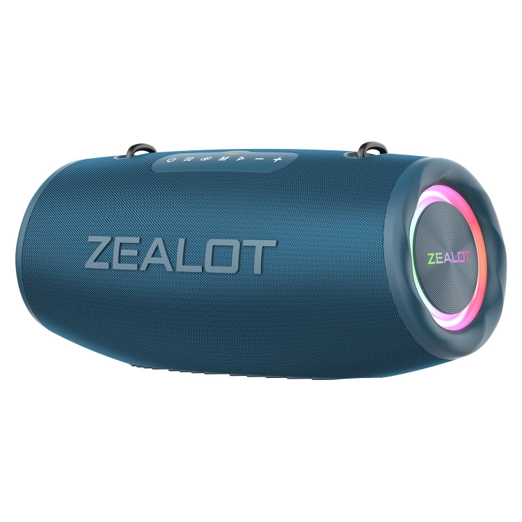 Zealot S87 80W Portable Outdoor Bluetooth Speaker with RGB Light(Blue) - Waterproof Speaker by ZEALOT | Online Shopping South Africa | PMC Jewellery | Buy Now Pay Later Mobicred