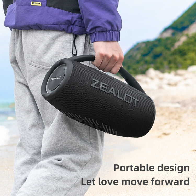 Zealot S97 80W Outdoor Portable RGB Light Bluetooth Speaker(Blue) - Waterproof Speaker by ZEALOT | Online Shopping South Africa | PMC Jewellery | Buy Now Pay Later Mobicred