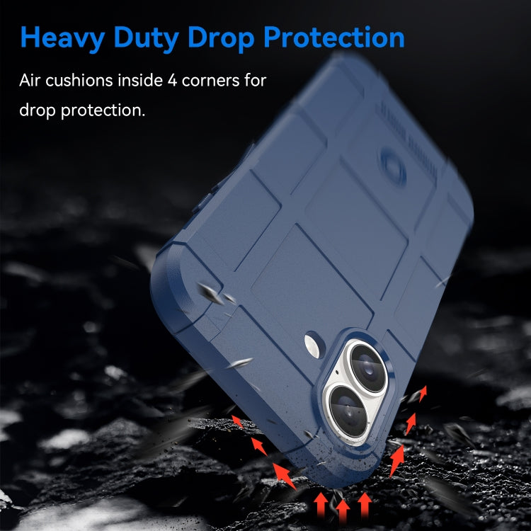 For iPhone 16 Plus Full Coverage Shockproof TPU Phone Case(Blue) - iPhone 16 Plus Cases by PMC TechLife | Online Shopping South Africa | PMC TechLife | Buy Now Pay Later Mobicred