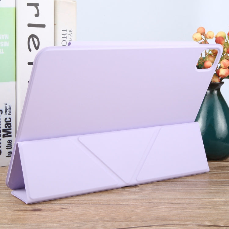 For iPad Air 13 2024 Y-Shape Double-sided Clip Magnetic Smart Tablet Case(Purple) - iPad Air 13 2024 Cases by PMC Jewellery | Online Shopping South Africa | PMC Jewellery | Buy Now Pay Later Mobicred