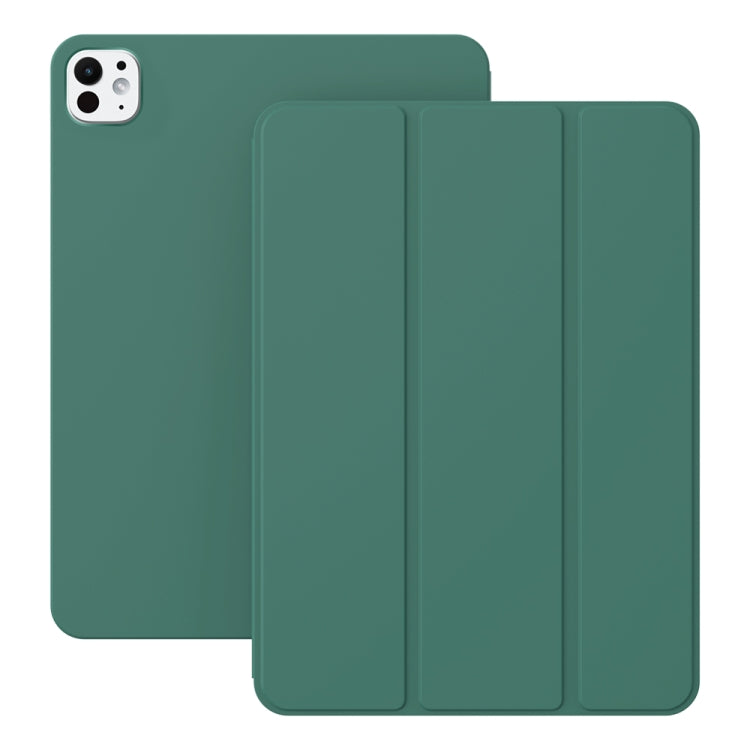 For iPad Pro 11 2024 Ultra-thin Double-sided Clip Magnetic Smart Tablet Case(Dark Green) - iPad Pro 11 2024 Cases by PMC Jewellery | Online Shopping South Africa | PMC Jewellery | Buy Now Pay Later Mobicred