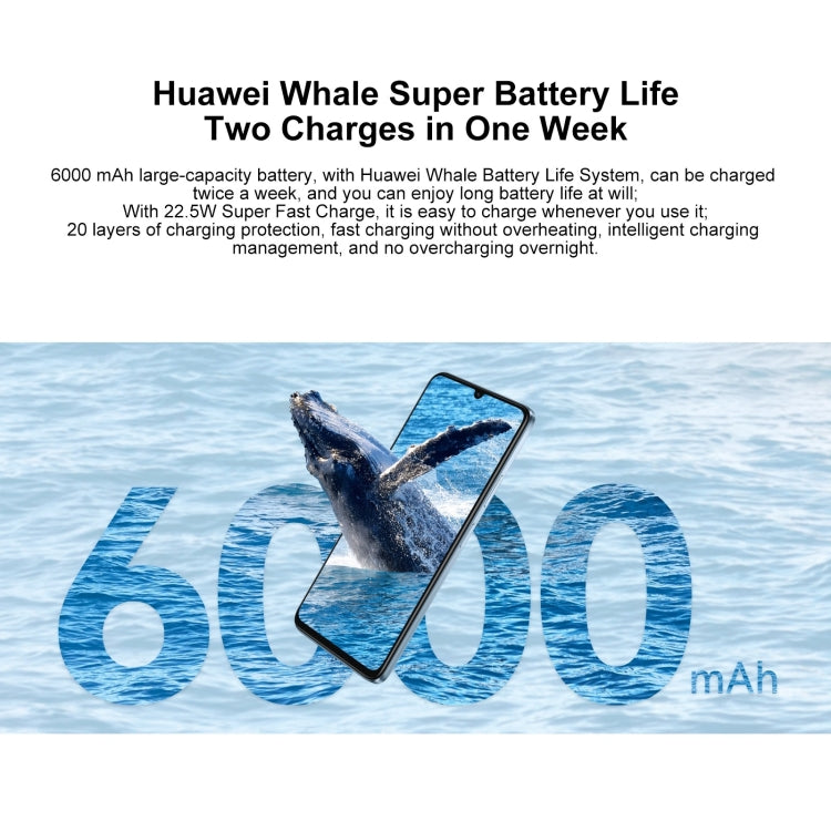 HUAWEI Enjoy 70S, 8GB+128GB, Side Fingerprint Identification, 6.75 inch HarmonyOS 4.2 Octa Core 2.4GHz, Network: 4G, Not Support Google Play(White) - Huawei Mate & P by Huawei | Online Shopping South Africa | PMC Jewellery | Buy Now Pay Later Mobicred