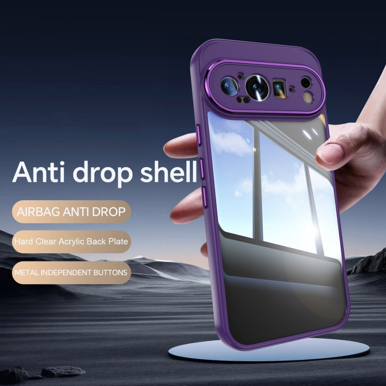 For Google Pixel 9 / 9 Pro Acrylic Hybrid TPU Armor Shockproof Phone Case(Purple) - Google Cases by PMC Jewellery | Online Shopping South Africa | PMC Jewellery | Buy Now Pay Later Mobicred