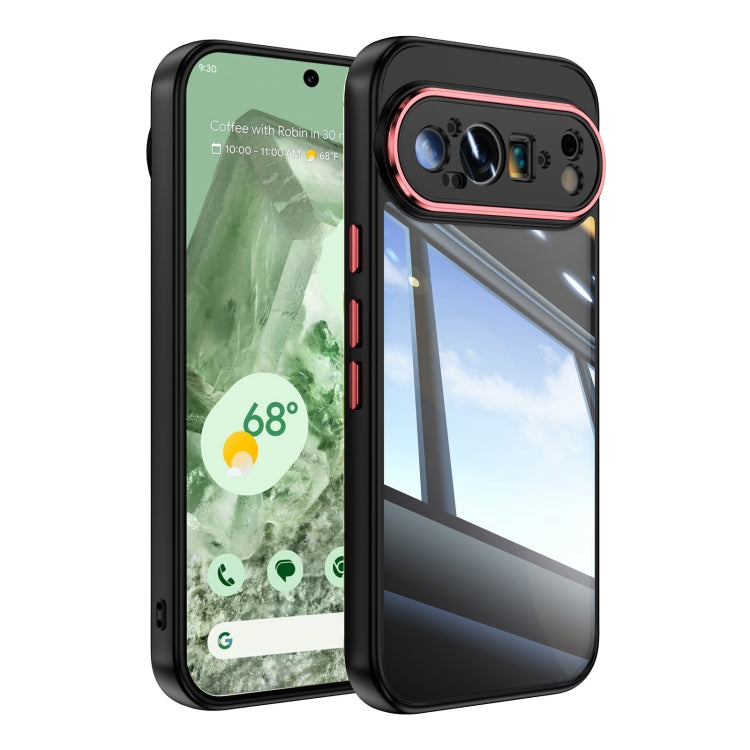 For Google Pixel 9 Pro XL Acrylic Hybrid TPU Armor Shockproof Phone Case(Black Red) - Google Cases by PMC TechLife | Online Shopping South Africa | PMC TechLife | Buy Now Pay Later Mobicred