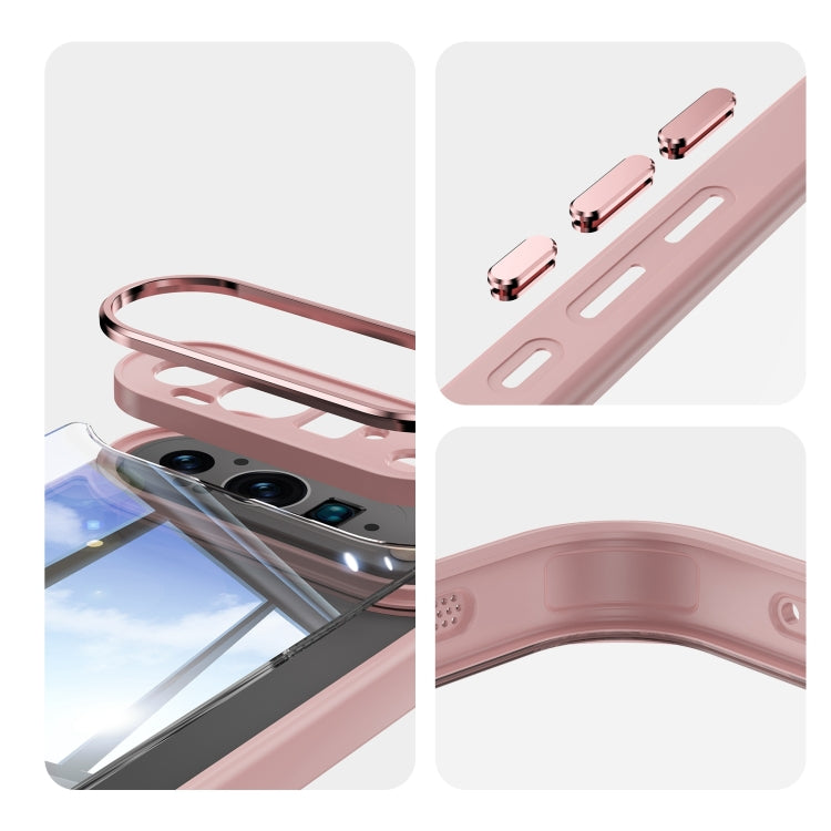 For Google Pixel 9 Pro XL Acrylic Hybrid TPU Armor Shockproof Phone Case(Pink) - Google Cases by PMC TechLife | Online Shopping South Africa | PMC TechLife | Buy Now Pay Later Mobicred