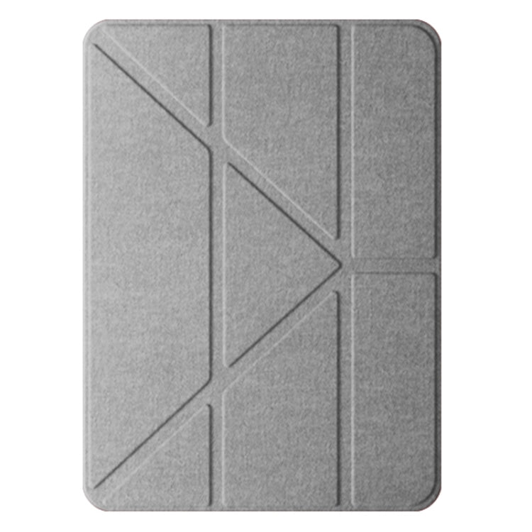 For iPad Pro 13 2024 Mutural Multi-fold Smart Leather Tablet Case(Grey) - free shipping - PMC TechLife - Order now!