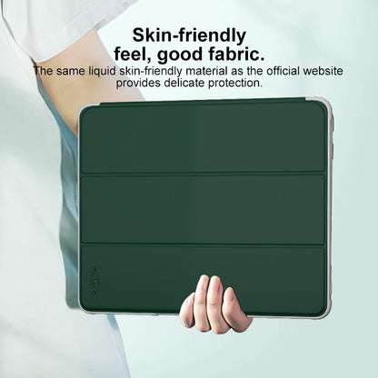 For iPad Pro 11 2024 Mutural PC Hybrid TPU Leather Smart Tablet Case(Dark Green) - iPad Pro 11 2024 Cases by Mutural | Online Shopping South Africa | PMC Jewellery | Buy Now Pay Later Mobicred