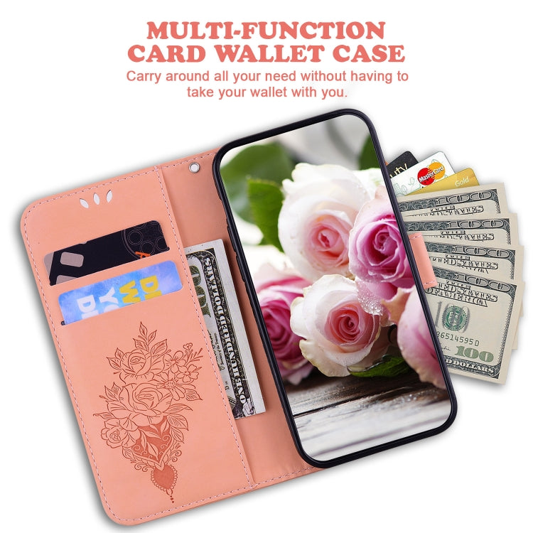 For iPhone SE 2024 Butterfly Rose Embossed Leather Phone Case(Pink) - More iPhone Cases by PMC Jewellery | Online Shopping South Africa | PMC Jewellery | Buy Now Pay Later Mobicred