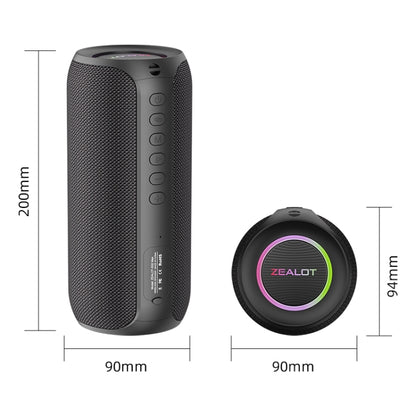 Zealot S32 Max 20W High Power Bluetooth Speaker with RGB Light(Black) - Desktop Speaker by ZEALOT | Online Shopping South Africa | PMC Jewellery | Buy Now Pay Later Mobicred