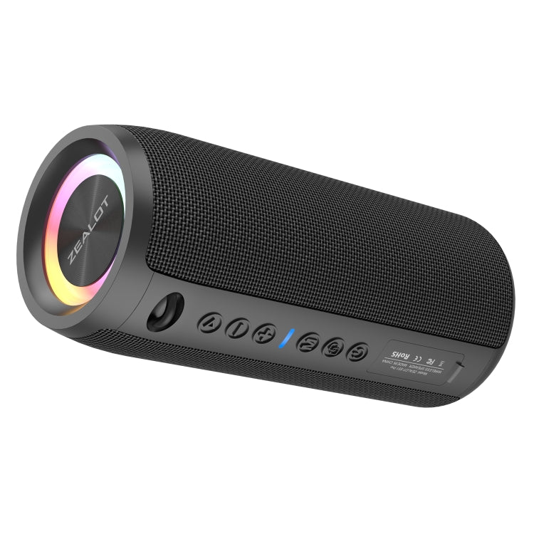 Zealot S51 Pro Shocking Bass Bluetooth Speaker with Colorful Light(Black) - Desktop Speaker by ZEALOT | Online Shopping South Africa | PMC Jewellery | Buy Now Pay Later Mobicred