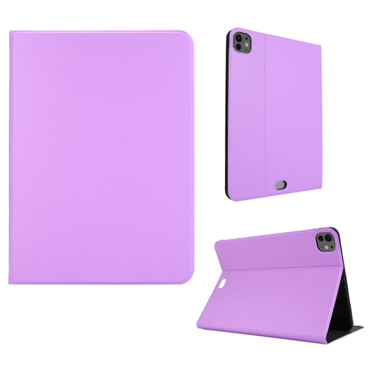 For iPad Pro 13 2024 Stretch Voltage Plain Leather Smart Tablet Case(Purple) - iPad Pro 13 2024 Cases by PMC Jewellery | Online Shopping South Africa | PMC Jewellery | Buy Now Pay Later Mobicred