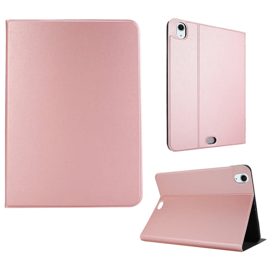 For iPad Air 11 2024 Stretch Voltage Plain Leather Smart Tablet Case(Rose Gold) - iPad Air 11 2024 Cases by PMC Jewellery | Online Shopping South Africa | PMC Jewellery | Buy Now Pay Later Mobicred