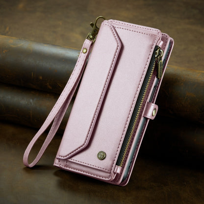 For Samsung Galaxy A54 5G CaseMe C36 Card Slots Zipper Wallet RFID Anti-theft Leather Phone Case(Pink) - Galaxy Phone Cases by CaseMe | Online Shopping South Africa | PMC Jewellery | Buy Now Pay Later Mobicred