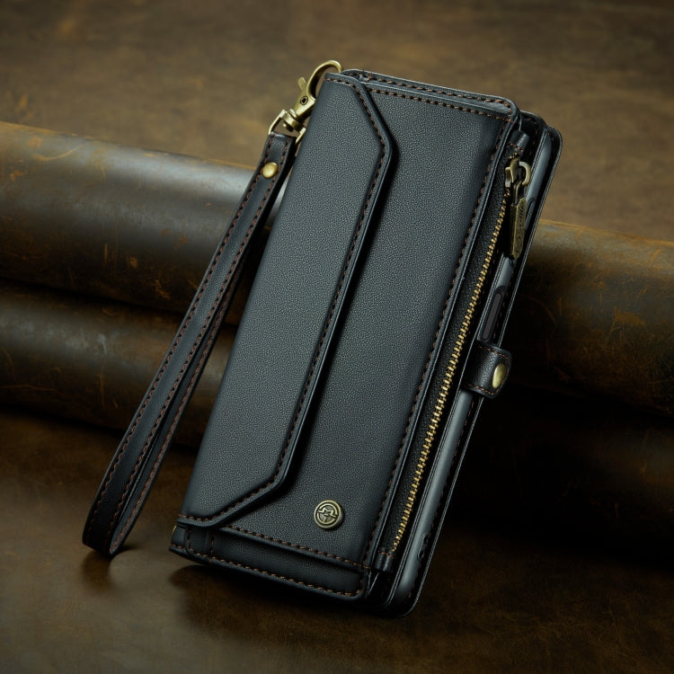 For Samsung Galaxy S10 CaseMe C36 Card Slots Zipper Wallet RFID Anti-theft Leather Phone Case(Black) - Galaxy Phone Cases by CaseMe | Online Shopping South Africa | PMC Jewellery | Buy Now Pay Later Mobicred