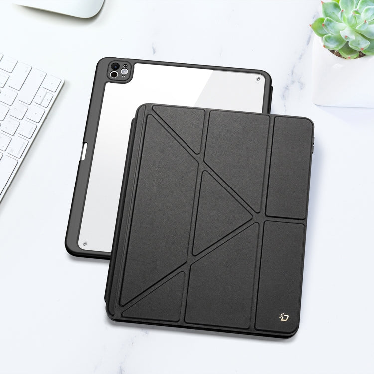 For iPad Pro 13 2024 DUX DUCIS Magi Series Smart Leather Tablet Case(Black) - free shipping - PMC TechLife - Order now!
