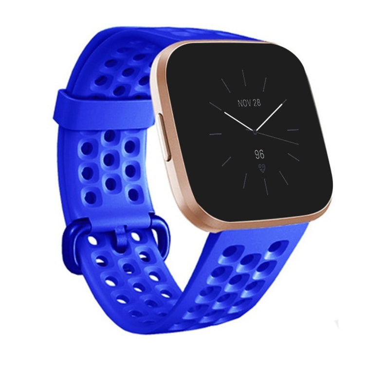 For Fitbit Versa 2 Breathable Silicone Watch Band, Size: Small(Blue) - free shipping - PMc TechLife - Order now!