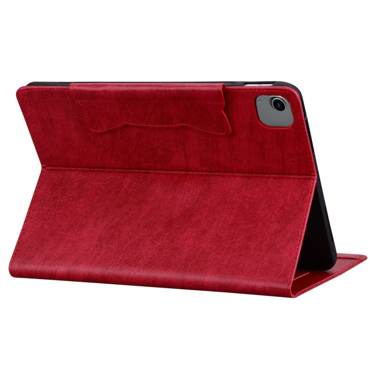 For iPad Air 11 2024 / Air 5 / Air 4 Cat Buckle Leather Smart Tablet Case(Red) - iPad Air 11 2024 Cases by PMC Jewellery | Online Shopping South Africa | PMC Jewellery | Buy Now Pay Later Mobicred