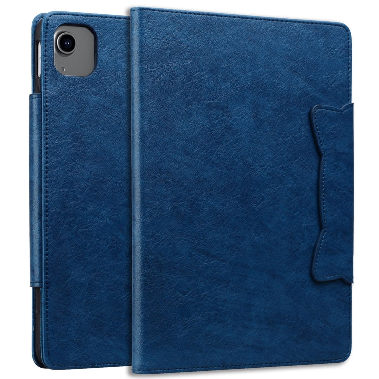 For iPad Air 11 2024 / Air 5 / Air 4 Cat Buckle Leather Smart Tablet Case(Royal Blue) - iPad Air 11 2024 Cases by PMC Jewellery | Online Shopping South Africa | PMC Jewellery | Buy Now Pay Later Mobicred