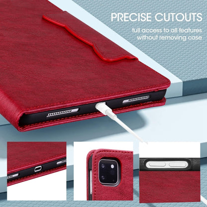 For iPad Pro 11 2024 Cat Buckle Leather Smart Tablet Case(Red) - iPad Pro 11 2024 Cases by PMC Jewellery | Online Shopping South Africa | PMC Jewellery | Buy Now Pay Later Mobicred