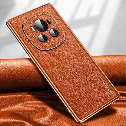 For Honor Magic6 SULADA TPU + Litchi Texture Leather Phone Case(Orange) - Honor Cases by SULADA | Online Shopping South Africa | PMC Jewellery | Buy Now Pay Later Mobicred