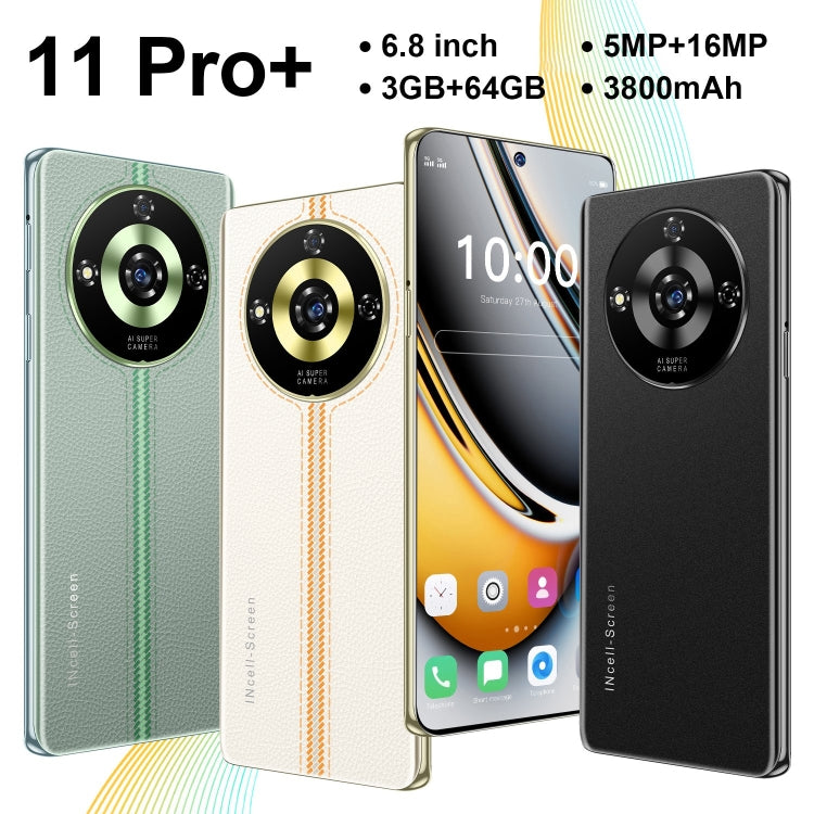 ZKV6 / 11 Pro+, 3GB+64GB, 6.8 inch Screen, Face Identification, Android 10.0 MTK6737 Quad Core, Network: 4G, OTG, Dual SIM(Green) -  by PMC Jewellery | Online Shopping South Africa | PMC Jewellery | Buy Now Pay Later Mobicred