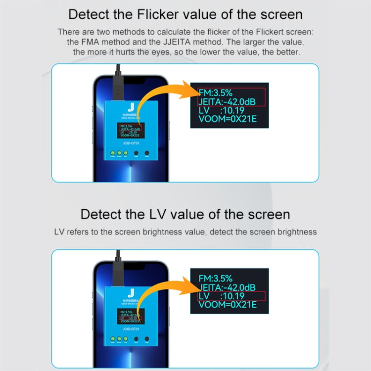 JCID GT01 Optical Detection Probe for Screen Flicker / LV Values Detection - Test Tools by JC | Online Shopping South Africa | PMC Jewellery | Buy Now Pay Later Mobicred