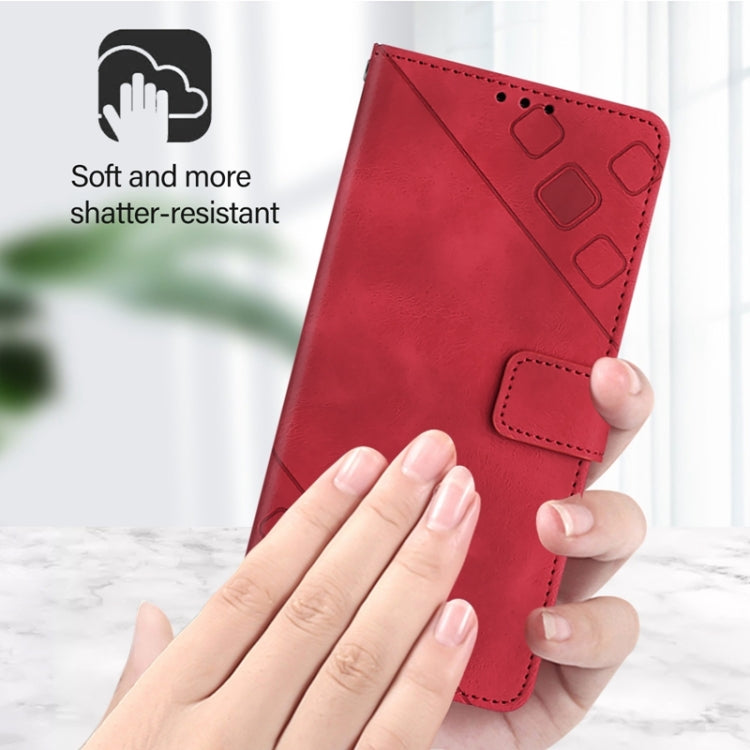 For Ulefone Note 14 Skin Feel Embossed Leather Phone Case(Red) - Ulefone Cases by PMC Jewellery | Online Shopping South Africa | PMC Jewellery | Buy Now Pay Later Mobicred