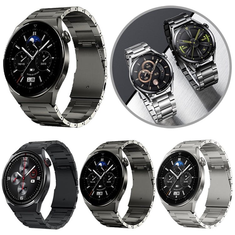 22mm Three-Bead Magnetic Buckle Titanium Alloy Watch Band(Silver) - free shipping - PMc TechLife - Order now!