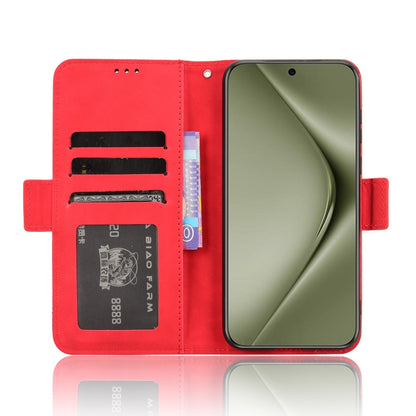 For Huawei Pura 70 Pro / 70 Pro+ Skin Feel Calf Texture Card Slots Leather Phone Case(Red) - Huawei Cases by PMC Jewellery | Online Shopping South Africa | PMC Jewellery | Buy Now Pay Later Mobicred