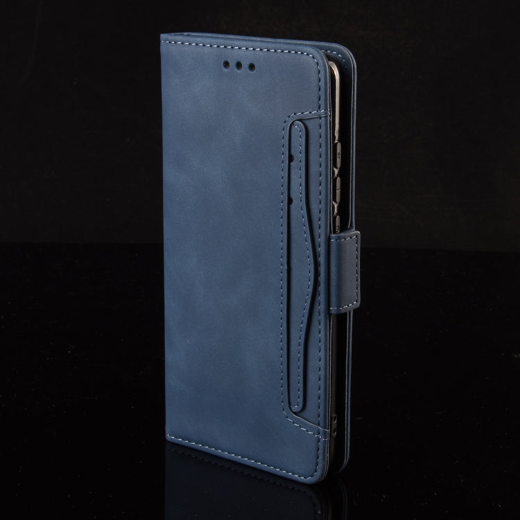 For Huawei Pura 70 Pro / 70 Pro+ Skin Feel Calf Texture Card Slots Leather Phone Case(Blue) - Huawei Cases by PMC Jewellery | Online Shopping South Africa | PMC Jewellery | Buy Now Pay Later Mobicred