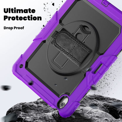 For iPad Air 13 2024 Silicone Hybrid PC Tablet Case with Shoulder Strap(Purple) - iPad Air 13 2024 Cases by PMC Jewellery | Online Shopping South Africa | PMC Jewellery | Buy Now Pay Later Mobicred