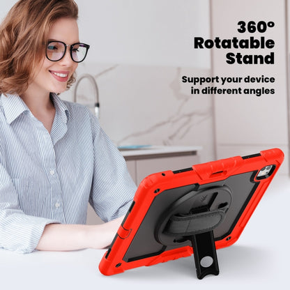 For iPad Pro 13 2024 Silicone Hybrid PC Tablet Case with Shoulder Strap(Red) - iPad Pro 13 2024 Cases by PMC Jewellery | Online Shopping South Africa | PMC Jewellery | Buy Now Pay Later Mobicred