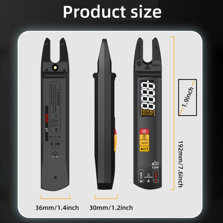 BSIDE U0 AC / DC Clamp Meter Electric Pen Current Digital Multimeter - Digital Multimeter by BSIDE | Online Shopping South Africa | PMC TechLife | Buy Now Pay Later Mobicred