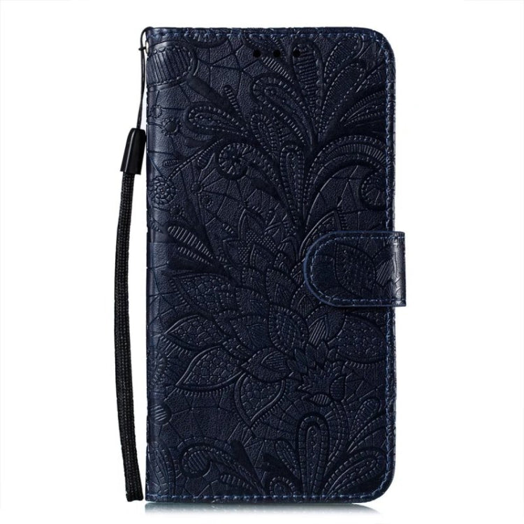 For Google Pixel 9 Pro Lace Flower Embossing Flip Leather Phone Case(Dark Blue) - free shipping - PMC TechLife - Order now!