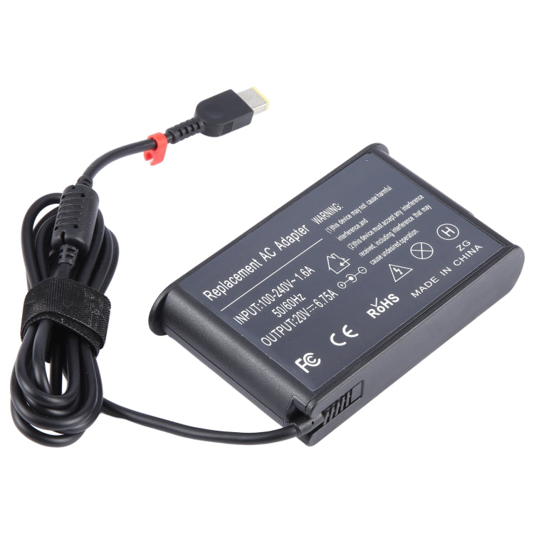 135W 20V 6.75A Laptop Notebook Power Adapter For Lenovo Big Square USB, Plug:US Plug - For Lenovo by PMC Jewellery | Online Shopping South Africa | PMC Jewellery | Buy Now Pay Later Mobicred