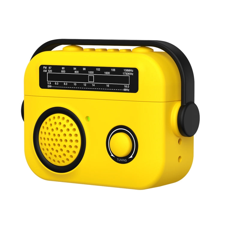 For AirPods Pro Radio Style Wireless Bluetooth Earphones Shockproof Protective Case(Yellow) - For AirPods Pro by PMC Jewellery | Online Shopping South Africa | PMC Jewellery | Buy Now Pay Later Mobicred