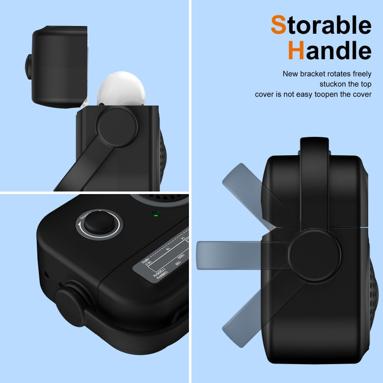 For AirPods 2 / 1 Radio Style Wireless Bluetooth Earphones Shockproof Protective Case(Green) - For AirPods 1/2 by PMC Jewellery | Online Shopping South Africa | PMC Jewellery | Buy Now Pay Later Mobicred