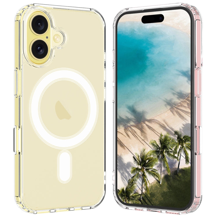 For iPhone 16 Plus MagSafe Clear Acrylic PC Hybrid TPU Phone Case(Transparent) - iPhone 16 Plus Cases by PMC Jewellery | Online Shopping South Africa | PMC Jewellery | Buy Now Pay Later Mobicred