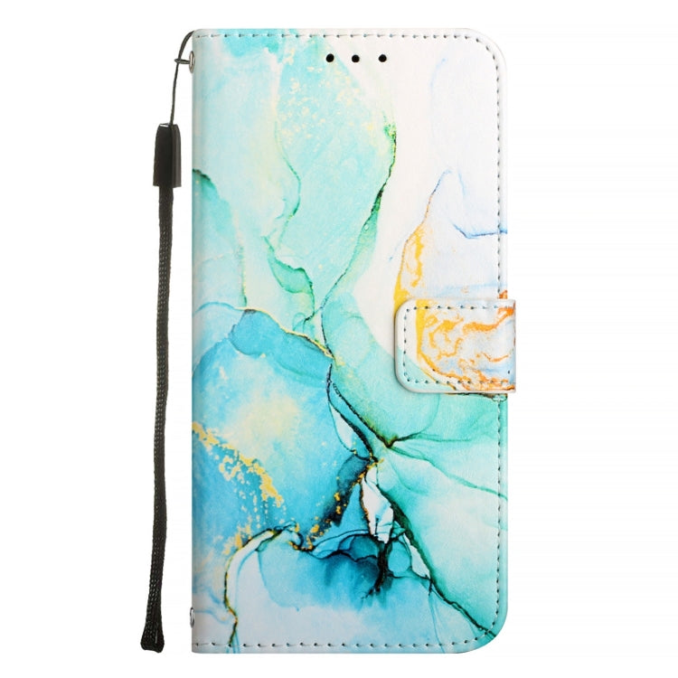 For Blackview A52 PT003 Marble Pattern Flip Leather Phone Case(Green) - More Brand by PMC TechLife | Online Shopping South Africa | PMC TechLife | Buy Now Pay Later Mobicred