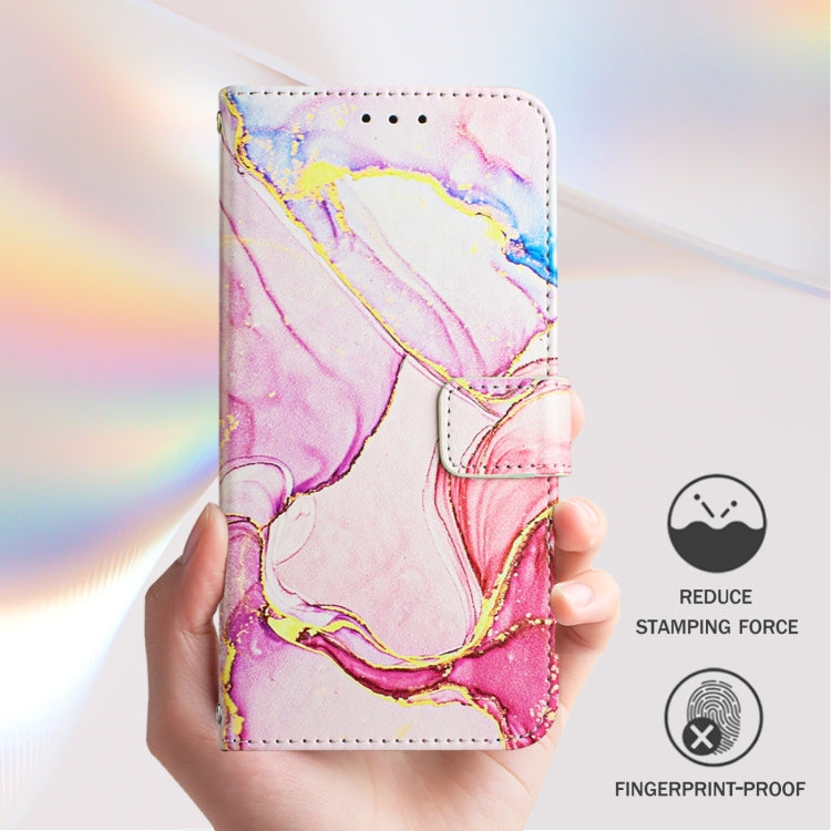 For Blackview A53 PT003 Marble Pattern Flip Leather Phone Case(Rose Gold) - More Brand by PMC TechLife | Online Shopping South Africa | PMC TechLife | Buy Now Pay Later Mobicred