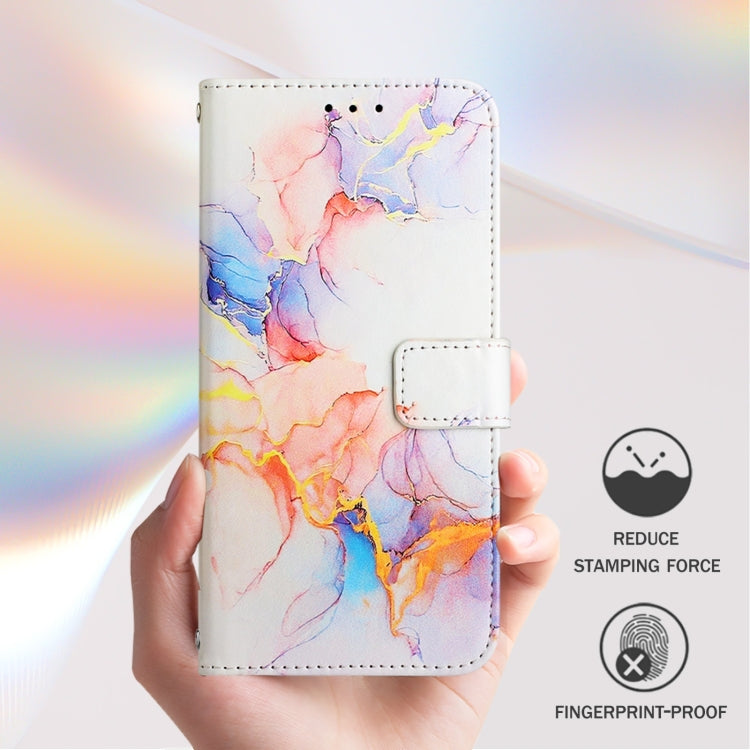 For Blackview A53 PT003 Marble Pattern Flip Leather Phone Case(Galaxy Marble White) - More Brand by PMC TechLife | Online Shopping South Africa | PMC TechLife | Buy Now Pay Later Mobicred