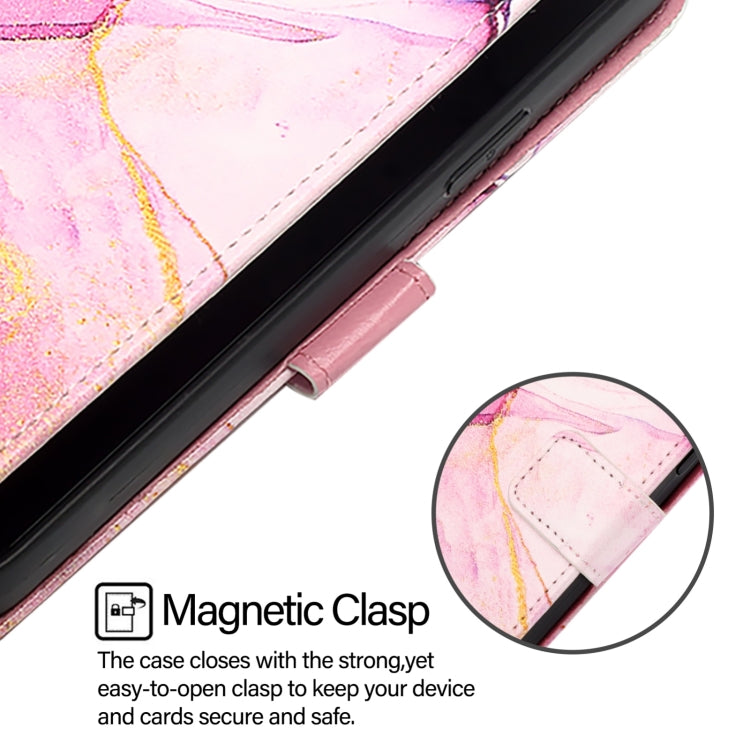 For Blackview Shark 8 PT003 Marble Pattern Flip Leather Phone Case(Pink Purple Gold) - More Brand by PMC Jewellery | Online Shopping South Africa | PMC Jewellery | Buy Now Pay Later Mobicred